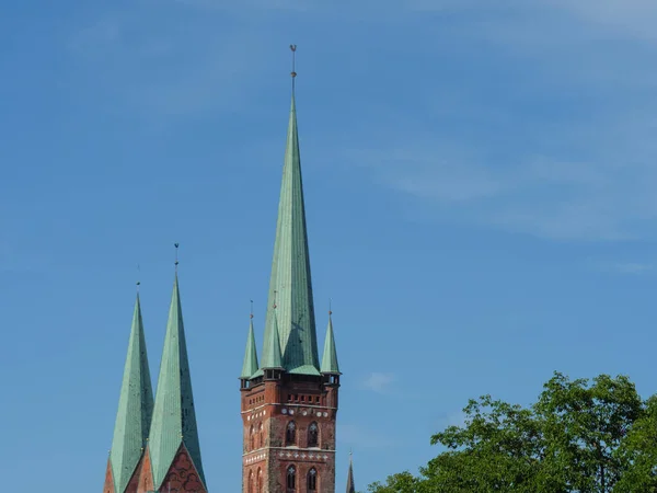 Letní Čas Luebecku Travemuende Německého Pobaltského Moře — Stock fotografie