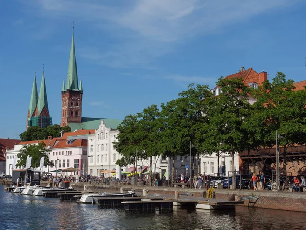 Luebeck Yaz Zamanı Alman Baltık Denizi Nde Seyahat — Stok fotoğraf