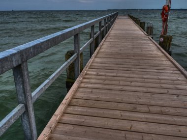 Luebeck 'te yaz zamanı ve Alman Baltık Denizi' nde seyahat.