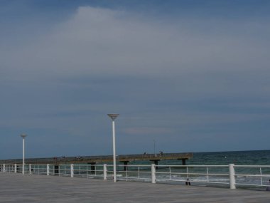 Luebeck 'te yaz zamanı ve Alman Baltık Denizi' nde seyahat.