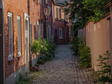 Luebeck 'te yaz zamanı ve Alman Baltık Denizi' nde seyahat.