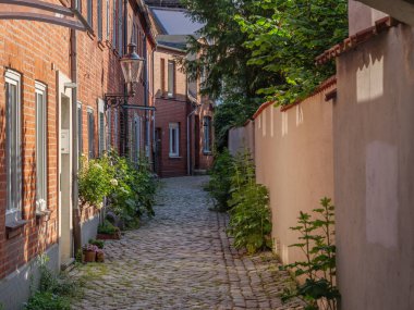 Luebeck 'te yaz zamanı ve Alman Baltık Denizi' nde seyahat.