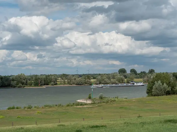 Stad Van Wesel Rivier Rhine Duitsland — Stockfoto