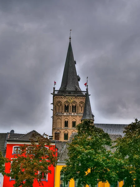 Xanten Şehri Ren Nehrinde — Stok fotoğraf