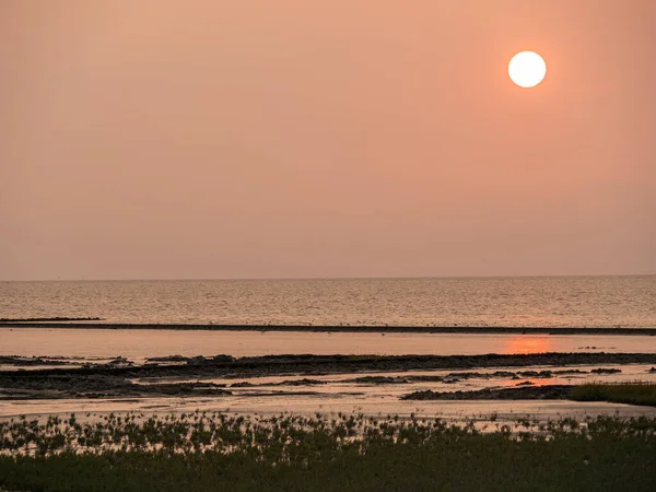 Heure Été Côte Allemande Mer Nord — Photo