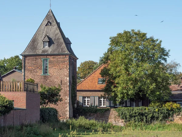 Village Krudenburg Bord Rivière Lippe — Photo
