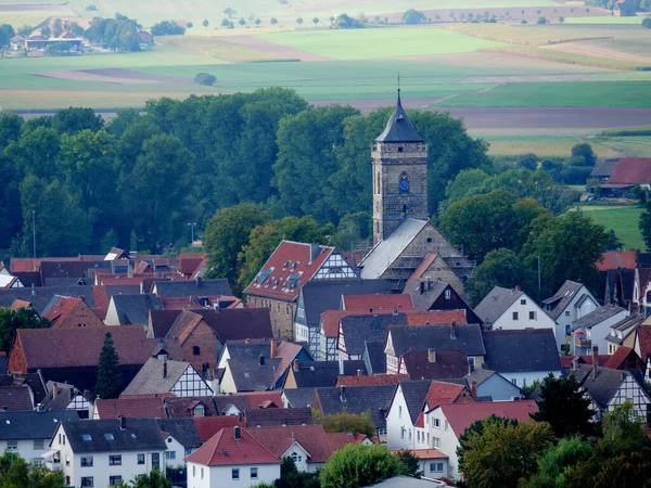 Waldeck Falu Edersee Település Németországban — Stock Fotó