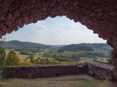 Almanya 'daki Waldeck ve Edersee köyü.