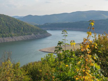 Almanya 'daki Waldeck ve Edersee köyü.