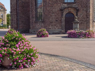 Waldeck şehri ve Almanya 'daki edersee