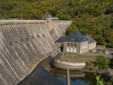Waldeck şehri ve Almanya 'daki edersee