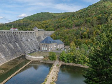Waldeck şehri ve Almanya 'daki edersee