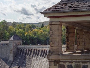 Waldeck şehri ve Almanya 'daki edersee
