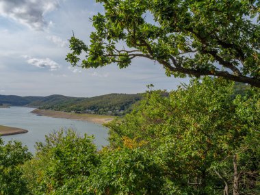 Waldeck şehri ve Almanya 'daki edersee