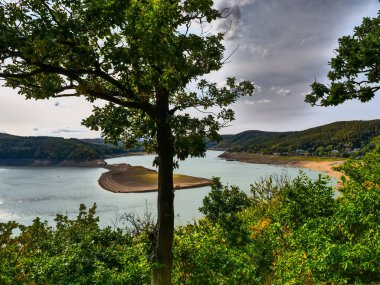 Waldeck şehri ve Almanya 'daki edersee