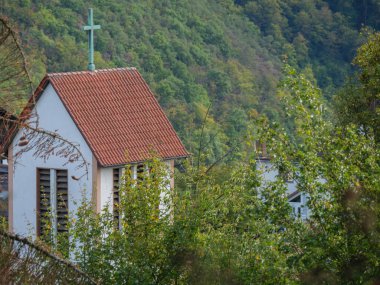 Waldeck şehri ve Almanya 'daki edersee