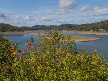 Waldeck şehri ve Almanya 'daki edersee