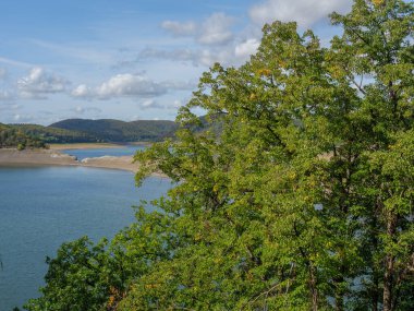 Waldeck şehri ve Almanya 'daki edersee