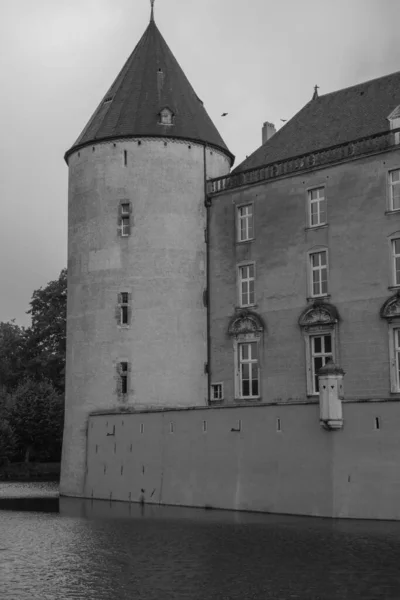 Aldeia Gemen Com Castelo Velho Alemanha — Fotografia de Stock