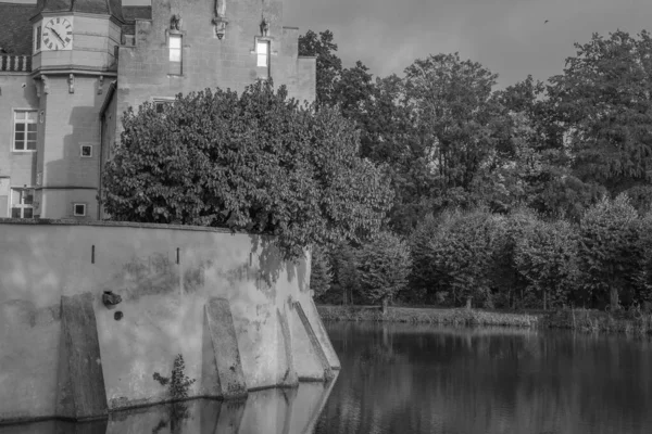 Aldeia Gemen Com Castelo Velho Alemanha — Fotografia de Stock