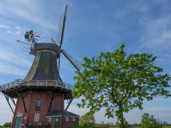 Greetsiel Στη Γερμανική Ακτή Της Βόρειας Θάλασσας — Φωτογραφία Αρχείου