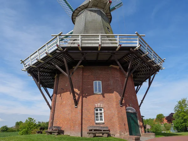 Greetsiel Sulla Costa Tedesca Del Mare Del Nord — Foto Stock