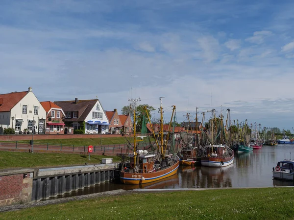 Greetsiel Vid Den Tyska Nordsjökusten — Stockfoto