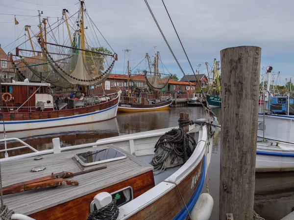 Greetsiel Біля Німецького Північного Узбережжя — стокове фото