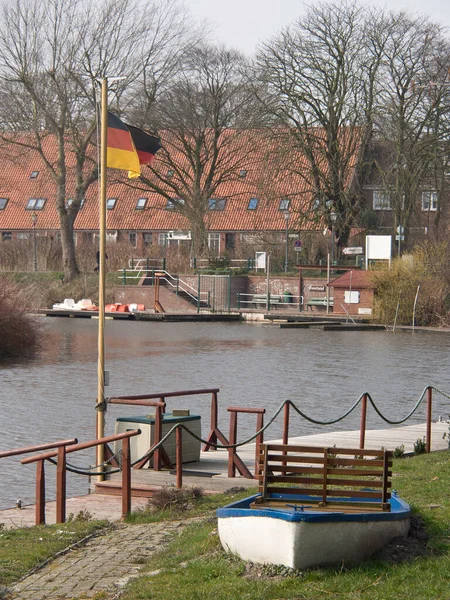 Greetsiel Sulla Costa Tedesca Del Mare Del Nord — Foto Stock