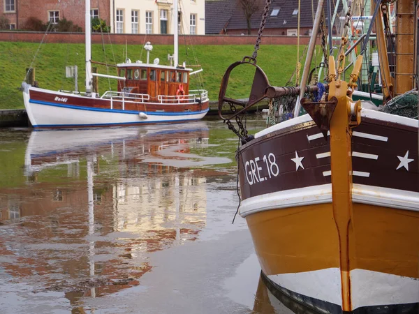 Greetsiel Sulla Costa Tedesca Del Mare Del Nord — Foto Stock