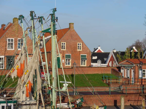 Greetsiel Vid Den Tyska Nordsjökusten — Stockfoto