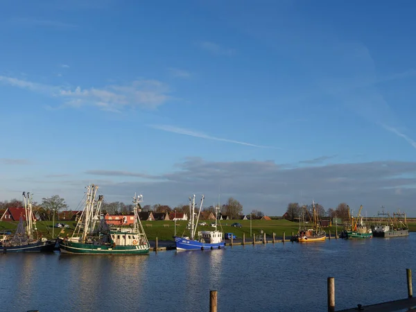 Greetsiel Біля Німецького Північного Узбережжя — стокове фото