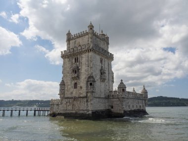 Lizbon, Portekiz 'deki tagus nehrinde.