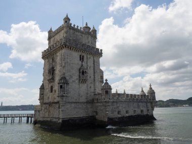 Lizbon, Portekiz 'deki tagus nehrinde.