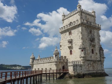 Lizbon, Portekiz 'deki tagus nehrinde.