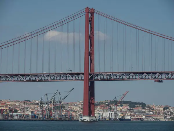 Lissabon Aan Tagus Rivier Portugal — Stockfoto