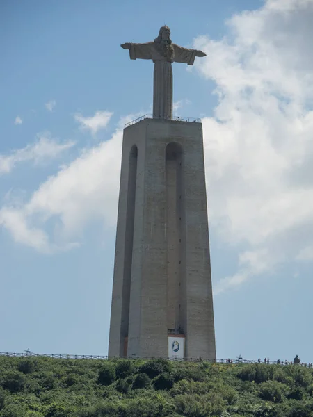 Λισαβόνα Στον Ποταμό Tagus Στην Πορτογαλία — Φωτογραφία Αρχείου