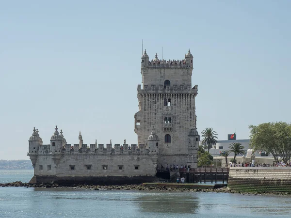 Lizbon Portekiz Deki Tagus Nehrinde — Stok fotoğraf