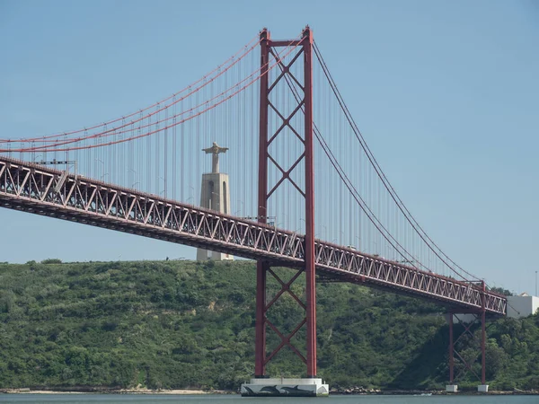 Λισαβόνα Στον Ποταμό Tagus Στην Πορτογαλία — Φωτογραφία Αρχείου