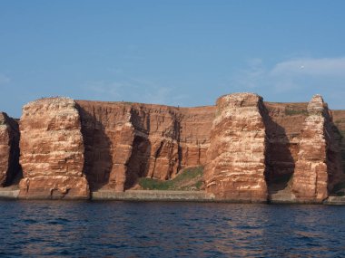 Alman kuzey denizindeki Helgoland Adası.