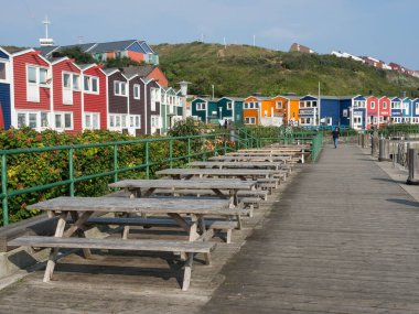 Alman kuzey denizindeki Helgoland Adası.