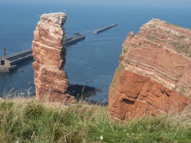 Alman kuzey denizindeki Helgoland Adası.