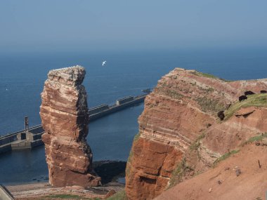 Alman kuzey denizindeki Helgoland Adası.