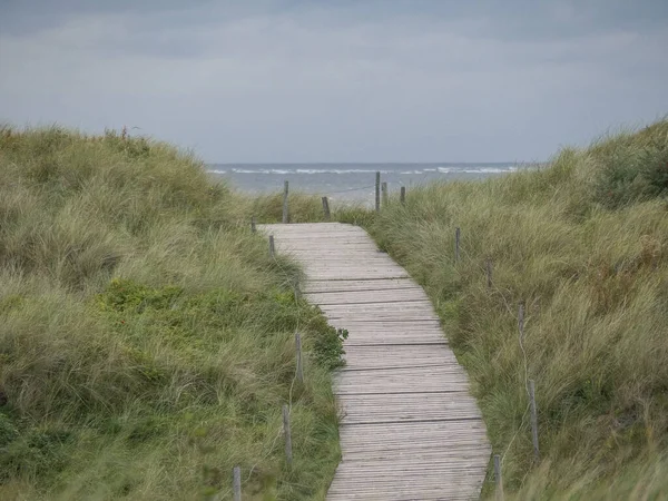 Île Spiekeroog Dans Mer Nord — Photo