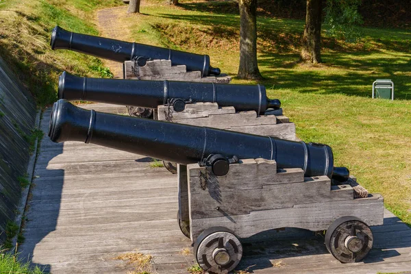 Hollanda 'nın tarihi Bourtange köyü.