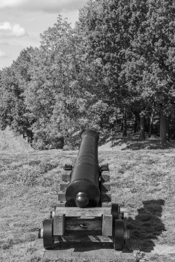 Hollanda 'nın tarihi Bourtange köyü.