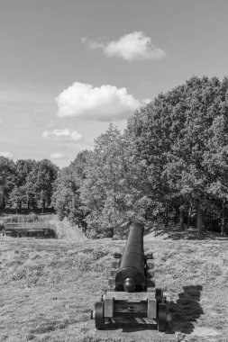 Hollanda 'nın tarihi Bourtange köyü.