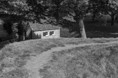Hollanda 'nın tarihi Bourtange köyü.