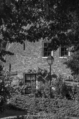 Hollanda 'nın tarihi Bourtange köyü.