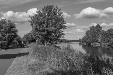 Papenburg Almanya 'daki ems nehrinde.